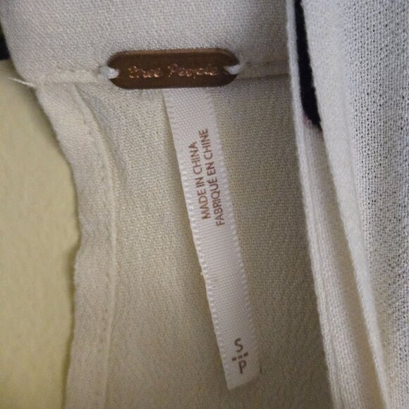 Free People Say You Love Me Floral Print Keyhole Top Size S - Picture 12 of 13